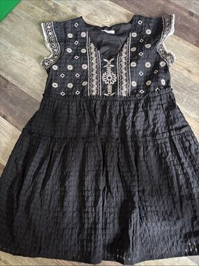 THML embroidery mini textured  Dress size Small